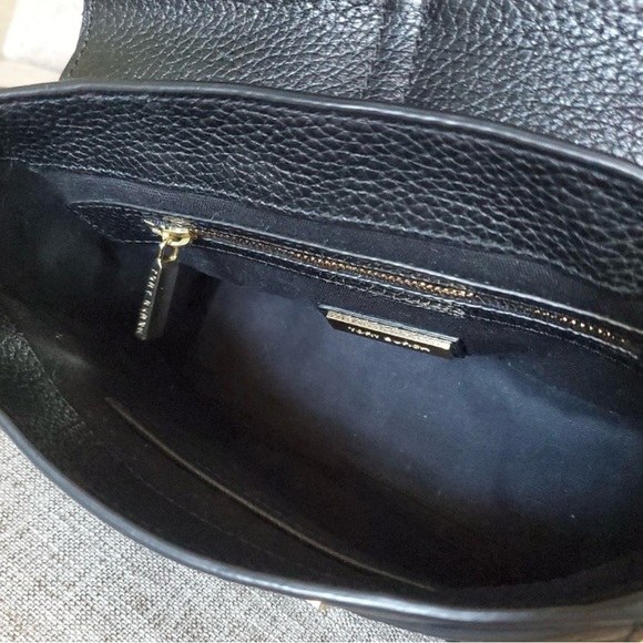 Tory Burch Mini High Quality Grain Leather Satchel Crossbody Bag In Black - Picture 9 of 14